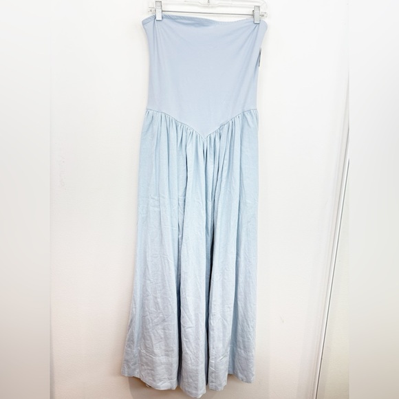 Free People Onda Tube Midi Dress Ballad Blue Size Medium New with Tags - Picture 2 of 11